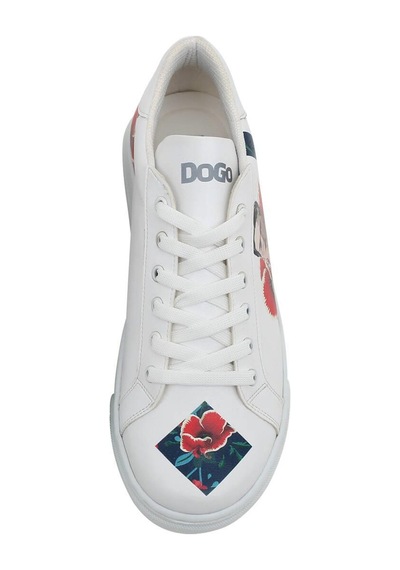 Kadın Vegan Deri Beyaz Sneakers - Viva La Vida Frida Kahlo Tasarım Çok Renkli