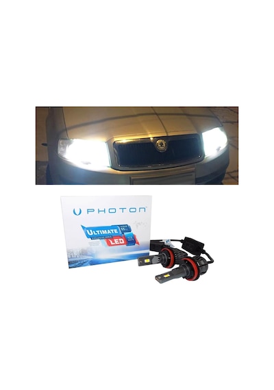 Skoda Superb Led Xenon Kısa Far Ampulü H7 Ultimate 9500 Lumens Yeni Seri Beyaz 2002-2006