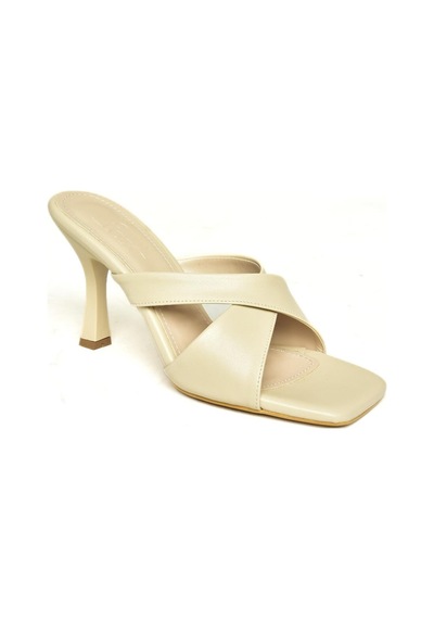 Fox Shoes P590033009 Bej Çapraz Bantlı Kalın Topuklu Kadın Terlik Bej-suni Deri Çok Renkli Fox Shoes P590033009 Bej Çapraz Bantlı Kalın Topuklu Kadın Terlik Bej-suni Deri Çok Renkli