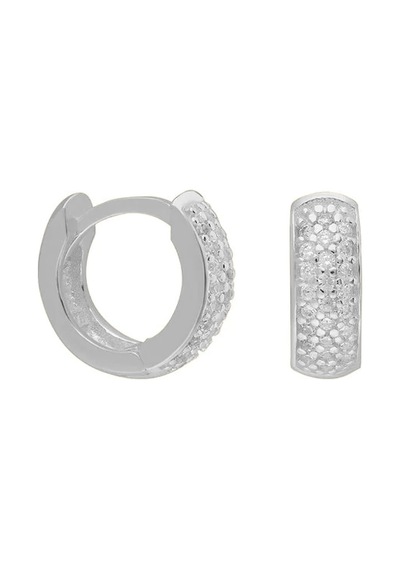 Taşlı Halka Küpe 718878 Silver Gümüş