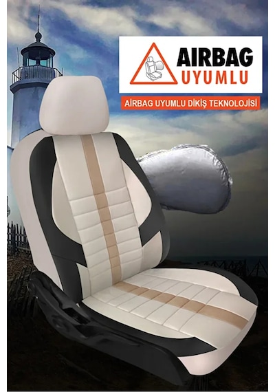 Renault Megane 2000 2020 .sinop. Serisi Velur Kumaş Bej Oto Kılıfı Tam Set Tam