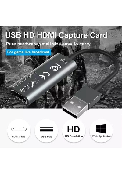 Bn03 Hdmı 1080p 4k 30hz Video Capture Görüntü Yakalama Kartı Usb 2.0 Girişli