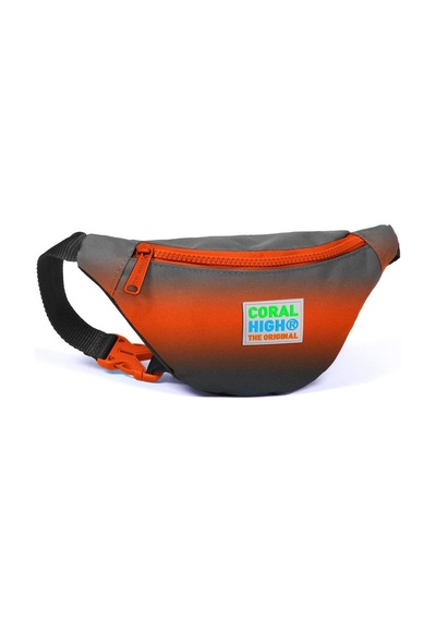 Coral High Siyah Turuncu Gradyan Üçlü Okul Çantası Ve Bel Çantası Seti