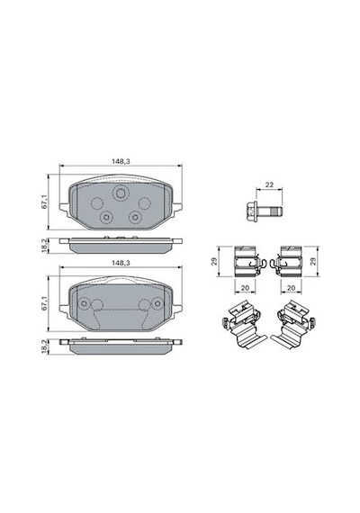 Opel Astra L 1.2 2022-2025 Bosch Ön Balata 26588