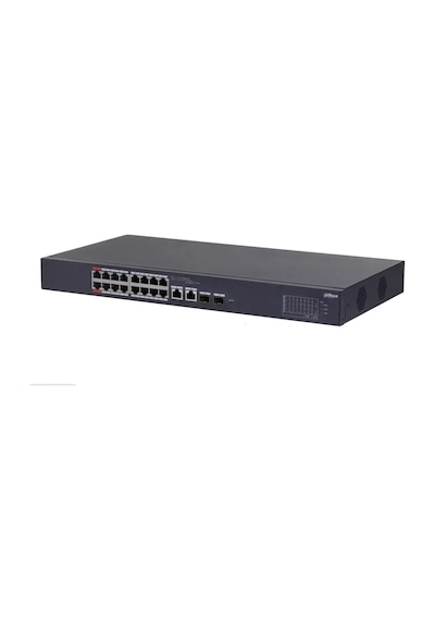 Dahua Cs4220-16gt-135, 16port, Gigabit, Poe 135w, 2 Port Gigabit Uplink, 2 Port Sfp Gigabit Combo, Cloud Yönetilebilir,