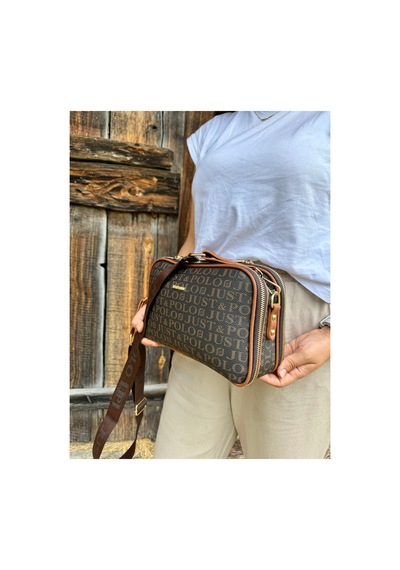 Just Polo Kadın Yeni Sezon Baskılı Omuz Çantası 232053mh Kahverengi - Taba 01400853