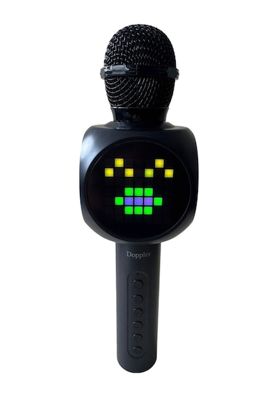 Doppler Tetris Karaoke Mikrofonu Ledli Ses Değiştirme Özellikli Işıklı Yeni