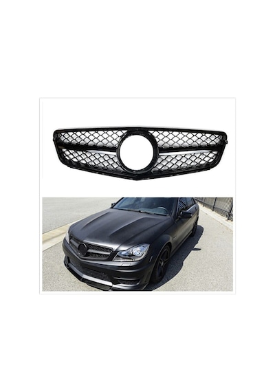 Autogp Mercedes W204 C63 Amg Ön Panjur Izgara Seti Pianoblack