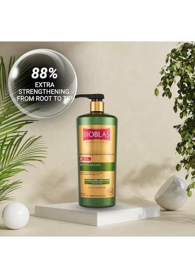Bioblas Phytokeratin Şampuan Saç Dökülmesine Karşı, Onarıcı & Güçlendirici Etki, Bitkisel Keratin İçerikli, 1000 Ml