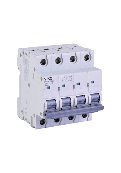 6vtb-4c25 Otomatik Sigorta 6ka C Tipi 4 Kutup 25a