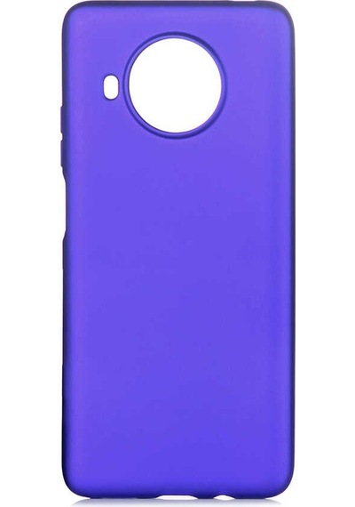 Noktaks - Xiaomi Uyumlu Xiaomi Redmi Note 9 Pro 5g - Kılıf Mat Renkli Esnek Premier Silikon Kapak - Saks Mavi