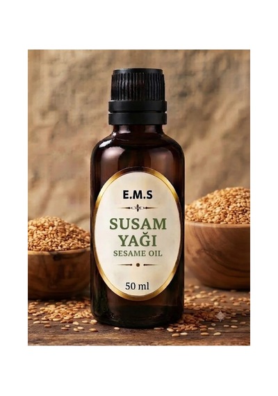 50 Ml Susam Yağı Sesame Oil % 100 Saf Soğuk Pres.