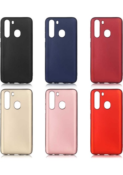 Samsung Uyumlu Galaxy A21 Kılıf Zore Premier Silikon Kapak Gold