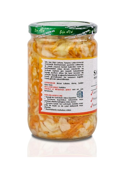 Sauerkraut Ekşi Lahana Turşusu No7 Havuçlu 660cc.