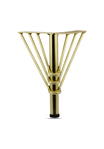 Metal 4 Adet 20 Cm Gold Metal Koltuk Kanepe Ayağı Robot Süpürgeye Uygundur gold