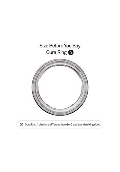 Oura Gümüş Ring 4 Akıllı Sağlık Ve Aktivite Yüzüğü Beden 8 Akıllı Yüzükler