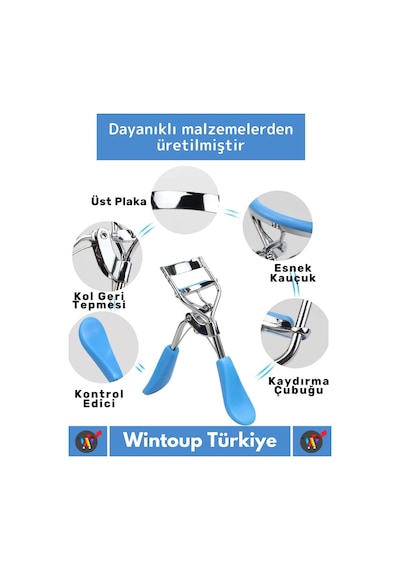Wintoup Kirpik Kıvırıcı Eyelash Curler Mavi
