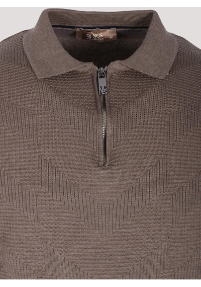 Erkek Polo Yaka Triko Vizonmelanj Slim Fit Yarım Fermuarlı Balık Sırt Desenli Pamuklu Kazak Ncs Jeans 3006-vizon Vizon Erkek Polo Yaka Triko Vizonmelanj Slim Fit Yarım Fermuarlı Balık Sırt Desenli Pamuklu Kazak Ncs Jeans 3006-vizon Vizon