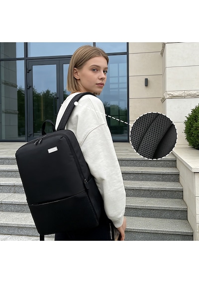 Go-des Go Des Gd-6005 Nefes Alabilen Kumaş Şok Emici Omuz Askılı Laptop Ve Notebook Sırt Çantası Siyah