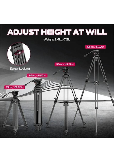 Ulanzi Mt-81 Alüminyum 360 Ball Head Kafa Video Tripod