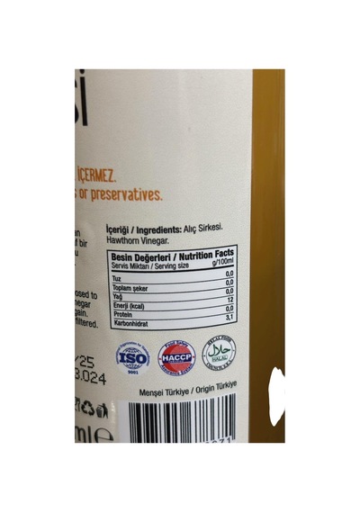 Alıç Sirkesi 500 Ml - Hawthorn Vinegar