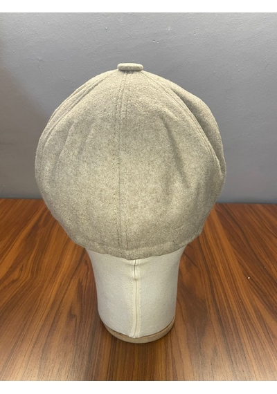 Hamze Peaky Blinders İngiliz Vintage Model Kışlık Kaşe Kasket Şapka Açık Bej