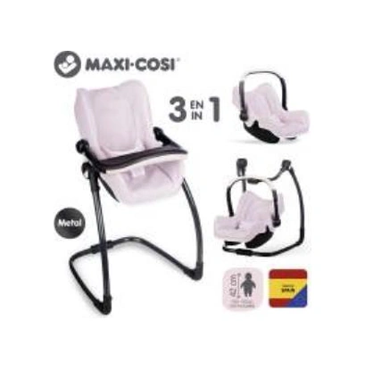 Smoby Maxi-cosi Oyuncak Bebek Mama Sandalyesi Puset Ve Salıncak - Pembe 240242