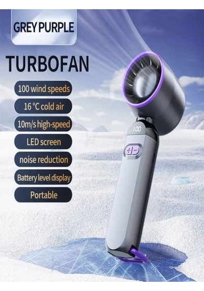 2026 Yeni Taşınabilir Mini Fan 100 Kademeli Hız Ayarlı Turbo Vantilatör