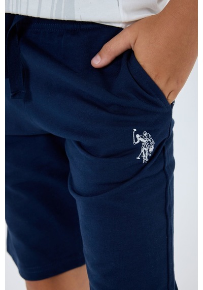 U.s. Polo Assn. Erkek Çocuk Beyaz Bermuda Takım Us2412-c-v1 Beyaz
