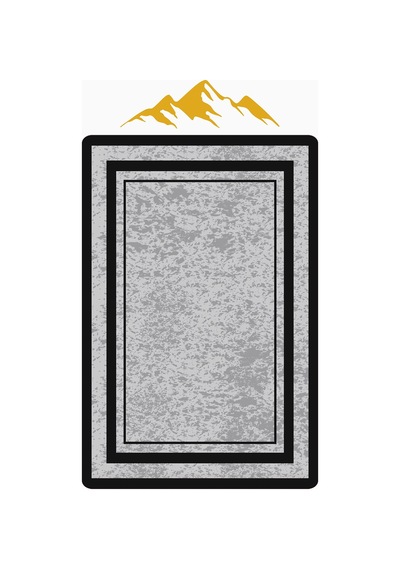 Modern Desenli Dijital Baskı Kaymaz Taban Halı H0172 Renkli