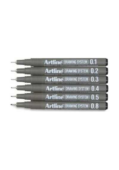 Artline Drawing System Teknik Çizim Kalemi 6'lı Set