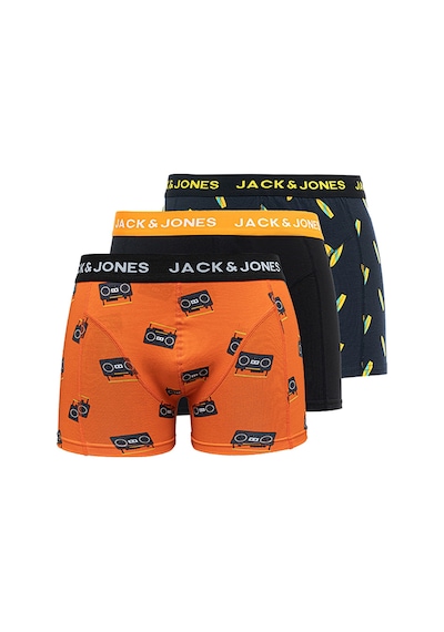 Jack & Jones Tom 12250928 Black Karışık Boxer Paketi 3'Lü