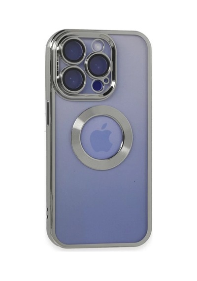 Newface Apple İphone 15 Pro Kılıf Slot Silikon - Gümüş