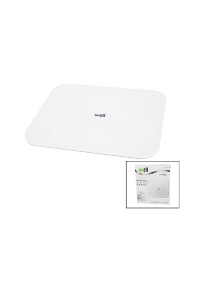 Ers Gizli Ekran -soft Beyaz Cam Zemin Dijital Baskül Terazi 180kg Sensör -led Ekran -oda Tf-1070