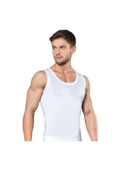 Çeyiz Klasik Beyaz Erkek Atlet 6'Lı Paket