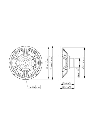 Lavoce Wsn102.00 Neudium Çıplak Hoparlör 10'' 150 Watt