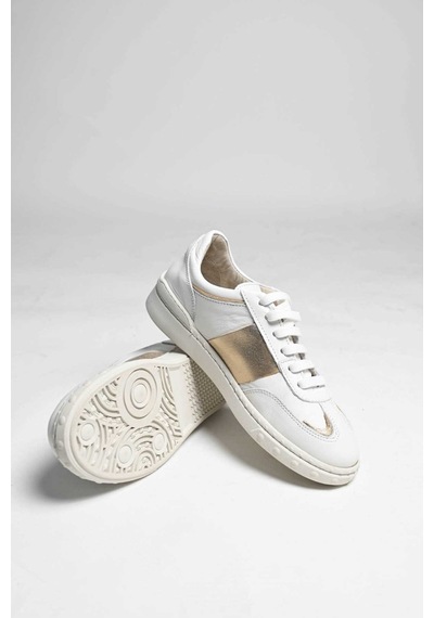 Bestello Bağcıklı Kauçuk Taban Sneaker 101-gumk-01 Kadın Ayakkabı Beyaz