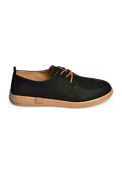 Fox Shoes Y555323002 Siyah Hakiki Deri Süet Günlük Kadın Ayakkabı