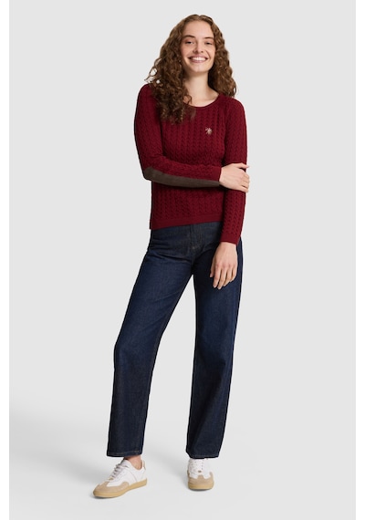 U.S. Polo Assn. Kadın Bordo Basic Kazak 50327560 Vr014