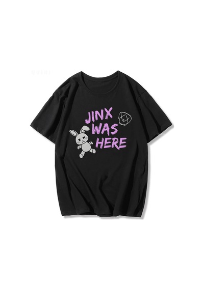 Startmore Siyah Jinx Arcane Maymun Anime Cosplay Tees Unisex Grunge Estetik % Siyah