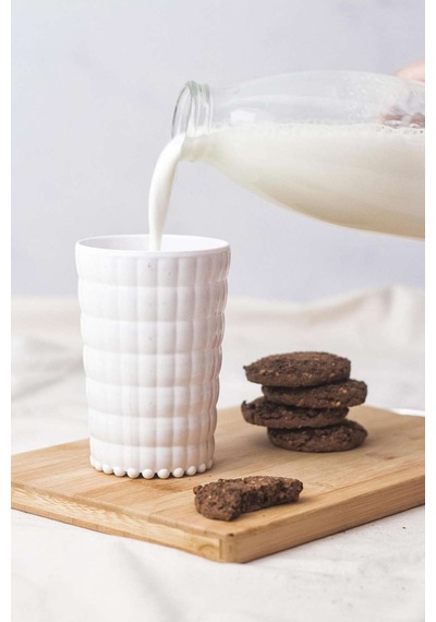 Allegra Beyaz Akrilik Bardak 6'lı Set 400 Ml Kırılmaya Dayanıklı, Cam Değildir Su, Meşrubat Ve Diğer