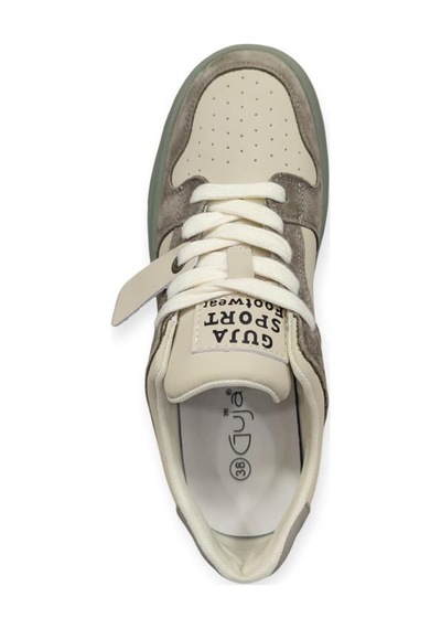 Guja 24k358-3 Kalın Taban Kadın Sneakers Spor Ayakkabı Haki