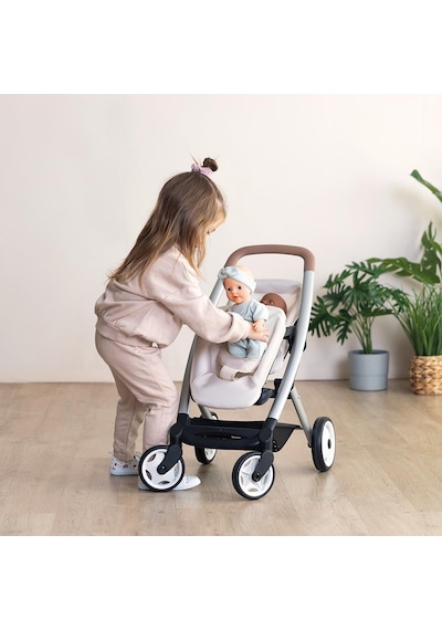 Smoby Maxi-cosi&quinny Oyuncak İkiz Bebek Arabası - Bej 253222