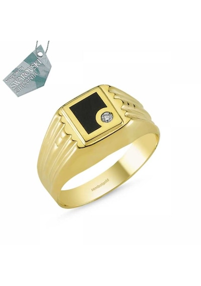Sembol Gold 14 Ayar Altın Erkek Yüzük T6194 Renkli