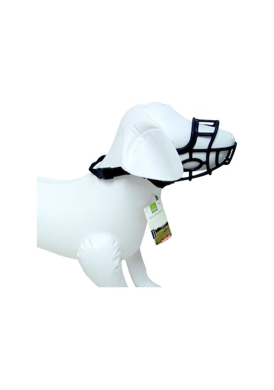 Nunbell Plastik Silikon Köpek Ağızlığı XXL Siyah