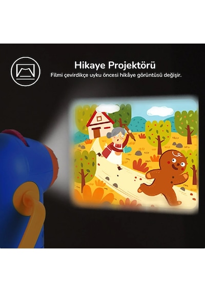 Mideer Masal Projektörü 4ü 1 Arada Kids Storybook Torch