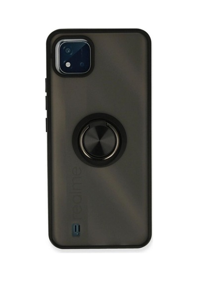Realme C11 2021 Kılıf Montreal Yüzüklü Silikon Kapak