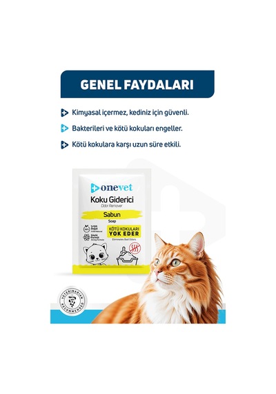 Onevet Kedi Kumu Koku Giderici Sabunlu 15 Adet 25 Gr