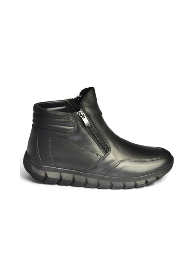 Fox Shoes Z555360803 Siyah Hakiki Deri Comfort Ortopedik Taban Kadın Bot