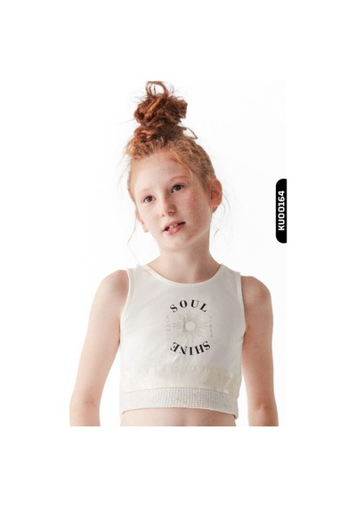 Xo Kids Kız Çocuk Atlet 8-14 Yaş 36333 Ekru